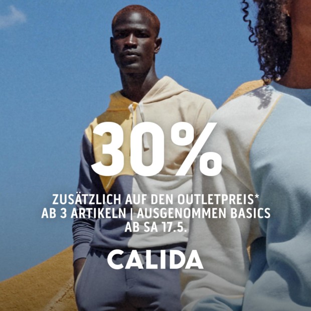 Calida 30% ab 3 Artikeln - Mens Week