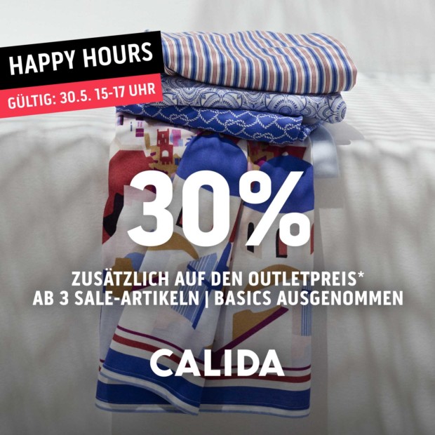 Calida 30% ab 3 Artikel - Happy Hours (A)