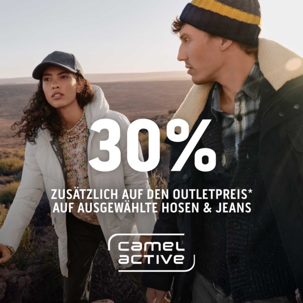 Camel Active 30% auf ausgewählte Hosen/Jeans (A)