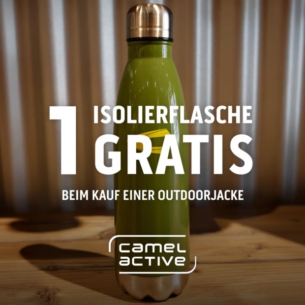 Camel Active Gratis Isolierflasche beim Kauf einer Outdoorjacke- Sportwoche3
