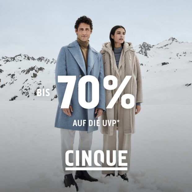 Cinque bis zu 70% auf die UVP (A)