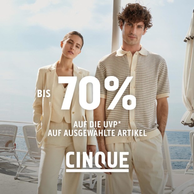 Cinque bis zu 70% auf ausgewählte Artikel