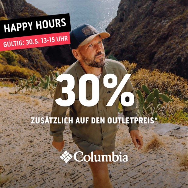Columbia 30% zusätzlich - Happy Hours (A)