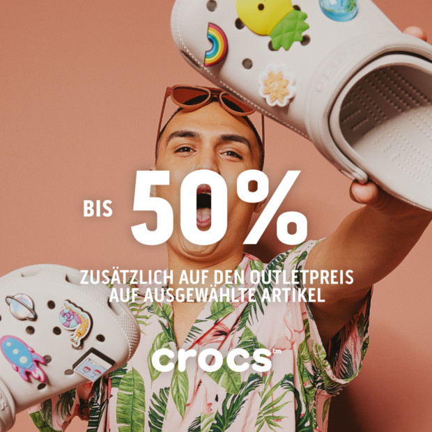 Crocs bis zu 50% auf ausgewählte Artikel - Summer Sale
