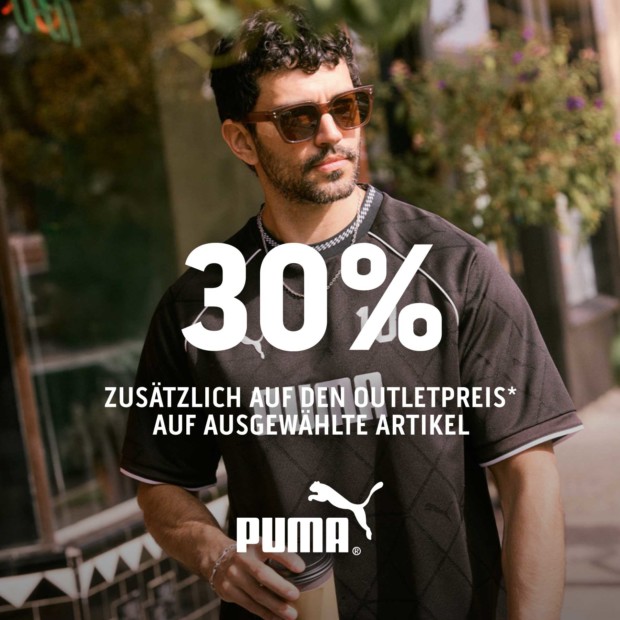 Puma 30% zusätzlich auf ausgewählte Artikel (A)