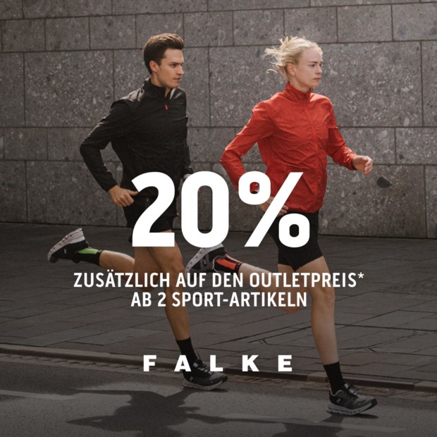 Falke Sportsweek 3: 20% zusätzlich auf 2 Sport-Artikel