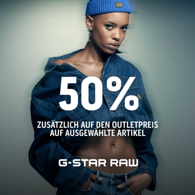 G-Star bis zu 50% auf den Outletpreis auf ausgewählte Artikel