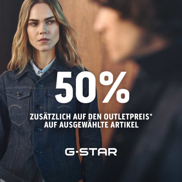 G-Star 50% zusätzlich auf ausgewählte Artikel (A)