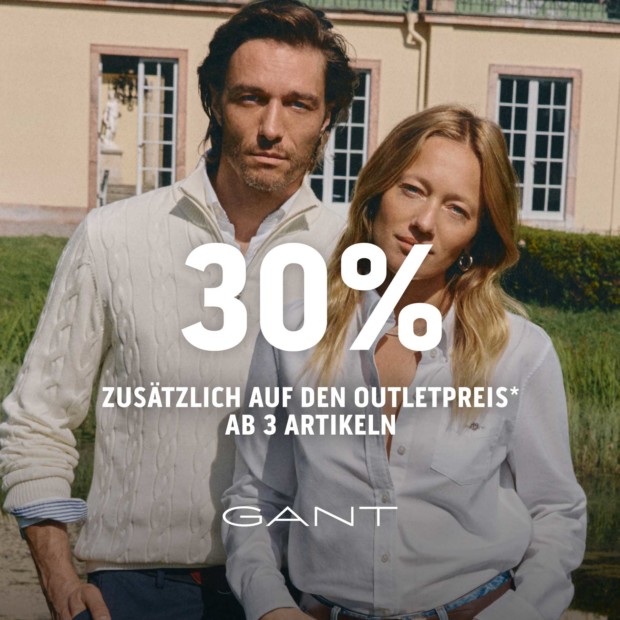 Gant 30% ab 3 Artikeln (A)