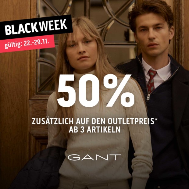 Gant 50% ab 3 Artikeln - BW (A)