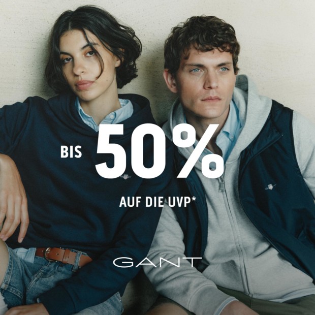 Gant bis zu 50% auf die UVP