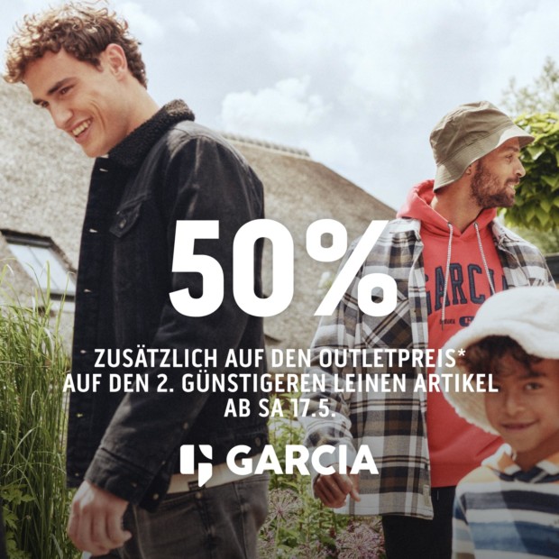 Garcia 50% zusätzlich auf den 2. Leinen Artikel - Mens Week
