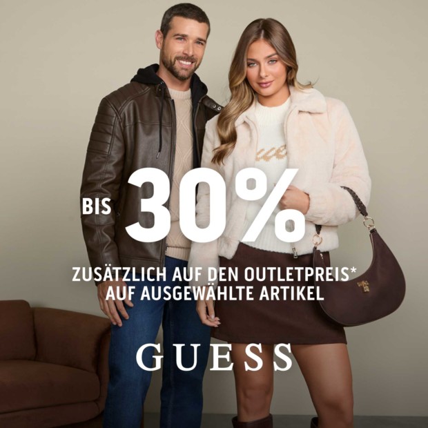 Guess bis zu 30% auf ausgewählte Artikel (A)