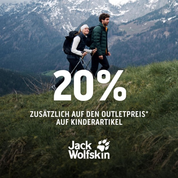 Jack Wolfskin 20% auf Kinderartikel - Kids Days