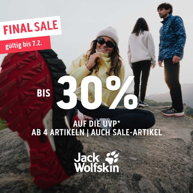 Jack Wolfskin FS 2026 bis zu 30%