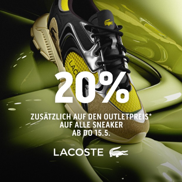 Lacoste 20% zusätzlich auf alle Sneaker
