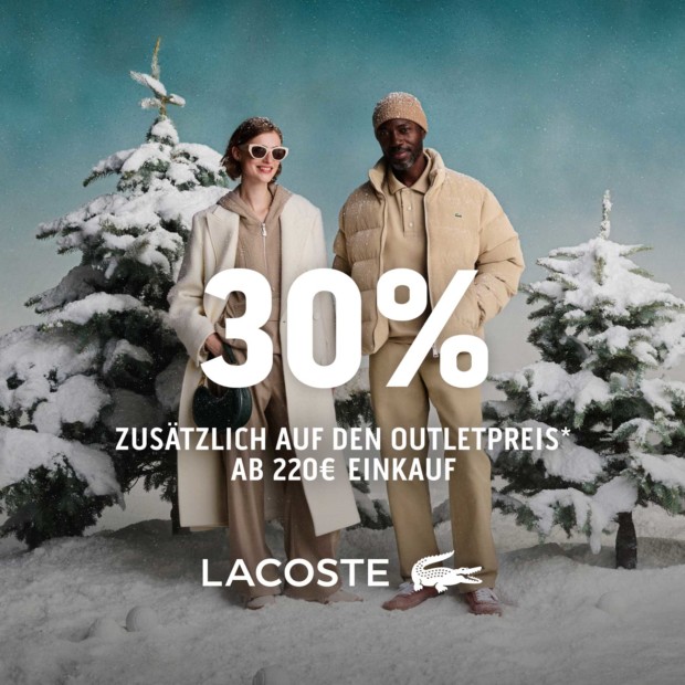 LACOSTE 30% zusätzlich ab 220€ - 251028 (A)