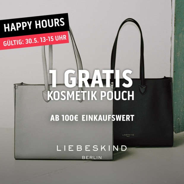 Liebeskind Gratis Kosmetik Pouch ab 100€ - Happy Hours (A)