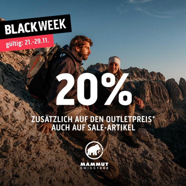 Mammut 20% auf Alles - BW (A)