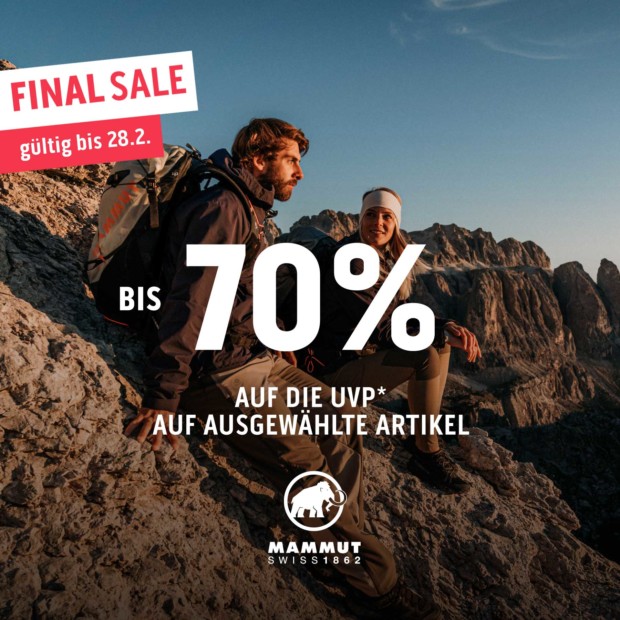 Mammut bis zu 70% auf die UVP - Winter Sale (A)