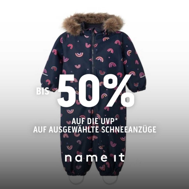Name it bis zu 50% auf die UVP auf Schneeanzüge- Winter Sale (A)