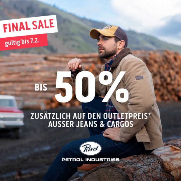 Petrol Industries bis zu 50% auf den Outletpreis (A)