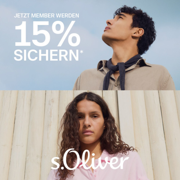 s. Oliver 15% zusätzlich für Member