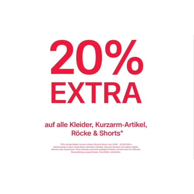 s. Oliver 20% zusätzlich auf Sommerware