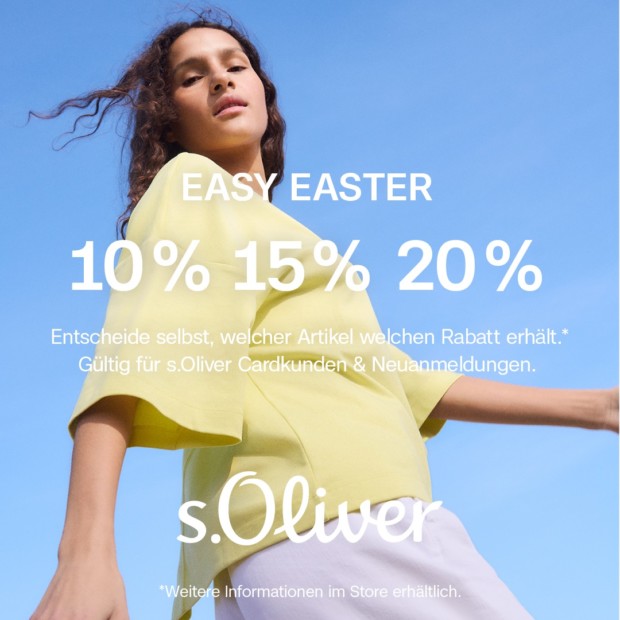s. Oliver Staffelrabatt bis zu 20% - Ostern