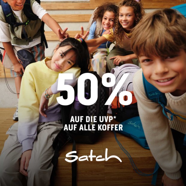 Satch 50% auf die UVP auf Koffer (A)