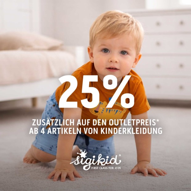 Sigikid 25% ab 4 Artikeln auf Kinderbekleidung (A)