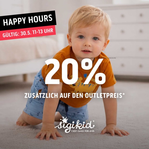Sigikid 20% auf das gesamte Sortiment - Happy Hours (A)