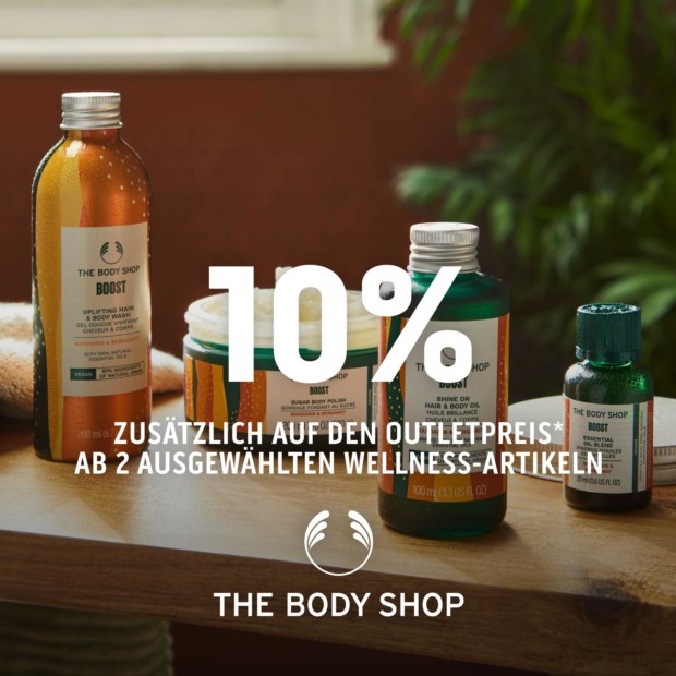 The Body Shop 10% ab 2 Wellness Artikeln
