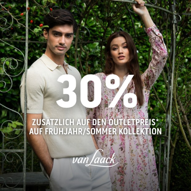 van Laack 30% zusätzlich auf Frühjahr/Sommer Kollektion - Summer Sale (A)