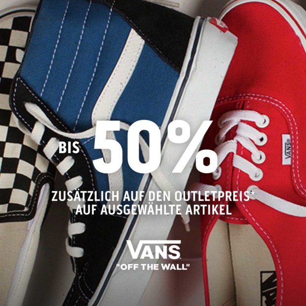 Vans bis zu 50% zusätzlich auf ausgewählte Artikel (A)