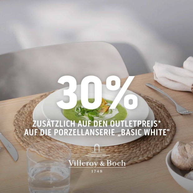 Villeroy&Boch Porzellanserie BASIC WHITE 30% - 2510 (A)