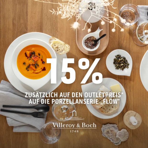 Villeroy&Boch Porzellanserie FLOW 15% - 2510 (A)