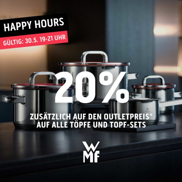 WMF 15% auf Töpfe und Topf-Sets - Happy Hour (A)